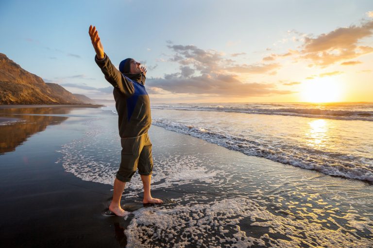 A happy man extends his arms on the evening shore. This could represent finding support through individual therapy in Sacramento, CA. Contact an individual therapist in Pasadena, CA for support today! We can offer individual therapy for relationship issues and other services. 95688 | 95765 | 95624